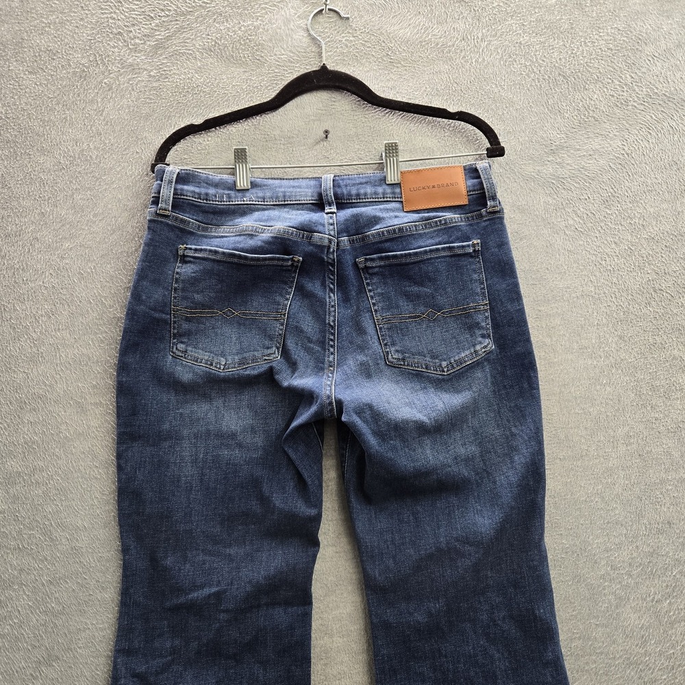 Lucky Brand Women Jeans 10/30A Blue Denim Bootcut 29.5" Inseam Raw Hem - Picture 11 of 12